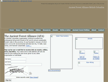 Tablet Screenshot of ancientforestalliance.org